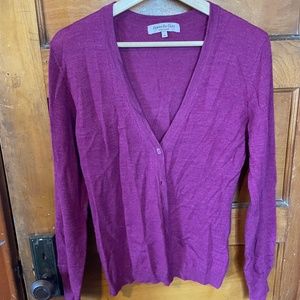 Brunella Gore Extra Fine Merino Wool Cardigan, Fuchsia, Medium